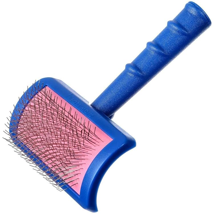 Amazon.co.jp: カーブしたグルーミングスリッカーブラシ 犬用 ソフト