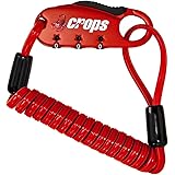 クロップス(crops) 形状記憶ケーブル ワイヤーロック Q-BIRO MINI (キューバイロミニ) | 2mmダブル×900mm 3桁ダイヤル SPD04-BR90-04 (レッド)