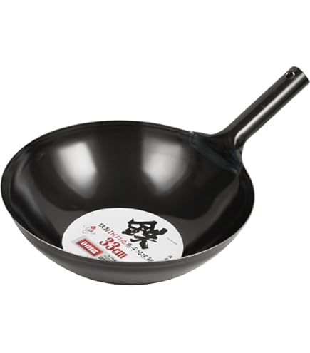 Amazon｜カンダ 中華鍋 北京鍋 鉄 33cm 板厚1.0mm 日本製 001221 プロ