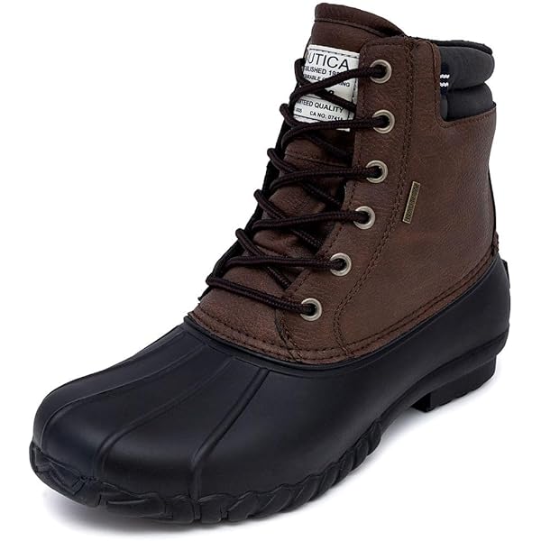 Water Boots For Men Nautica Men's Waterproof Duck Boots