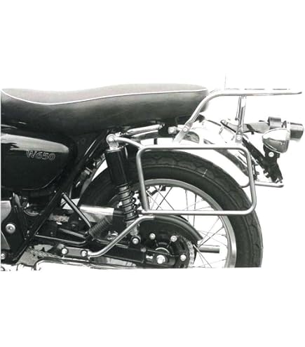 Amazon | 【x-cars】W400 W650 W800 リア キャリア 社外品 (ブラック 