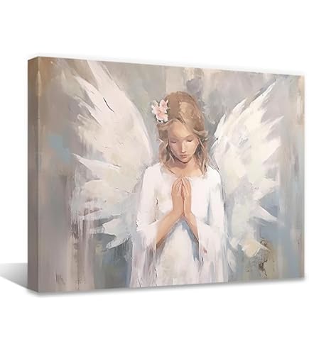 Amazon.co.jp: QIXIANG 天使の絵 壁用 抽象画 天使の翼 ポスター