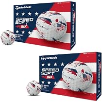 Amazon.co.jp: テーラーメイド スピードソフトインク ゴルフボール USA 
