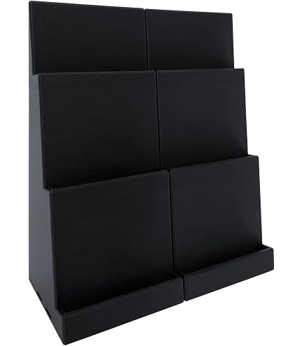 4 Pack Sports Card Display Stand Wood Trading Card Rack 15*1.2*0.7 Inch