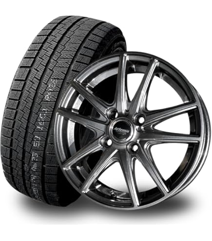 Amazon | 165/70R14 スタッドレスタイヤ＆ホイール4本セット アクア 