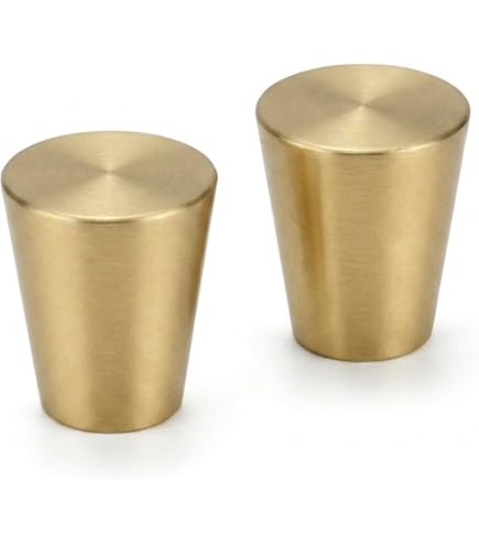 Amazon | WAKI FURNITURE HARDWARE 真鍮つまみ ゴールド 幅22X奥行26mm