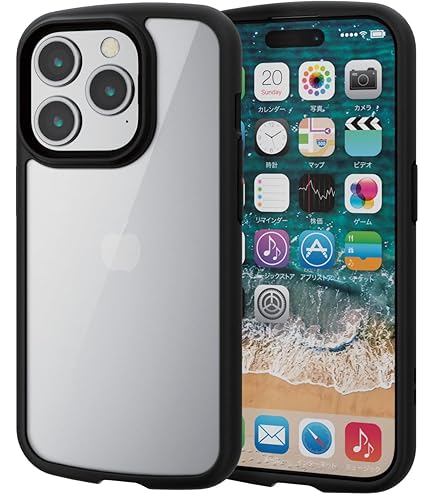 Amazon.co.jp: エレコム iPhone15 Pro ケース TOUGH SLIM ガラス