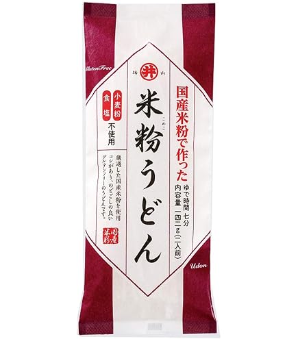Amazon.co.jp: グルテンフリー麺・無塩 米粉うどん 142g×6個 セット