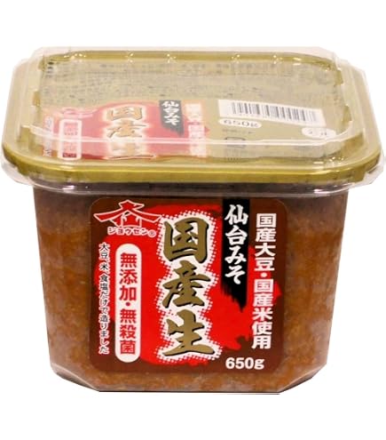 Amazon.co.jp: 仙台味噌醤油 仙台みそ国産生 650g (4個) : 食品・飲料