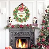 新しい到着クリスマスガーランドデカール部屋ショップオフィスの装飾用21 x 23.6インチ