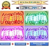 Luxdiyled Storefront All in One Pre Installed LED Light Kit Plug n Play Light (Multi-colored 50ft) [