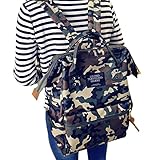 Platinum Loops がま口リュック キャンパスバック リュックサック マザーズバック 通学 通勤 レディース 大容量 2way (迷彩)