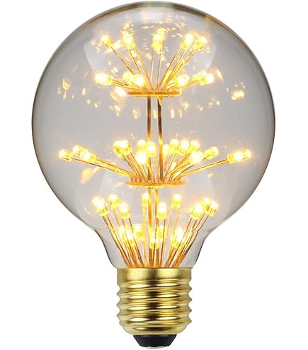 波波球/仙女の棒/天空の波球(5個入) Amazon | TIANFANエジソン電球花火LED電球AC85-265V装飾電球G95