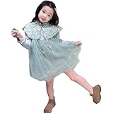 [VIISEN] 女の子 ワンピース 子供 ドレス 長袖 可愛い キッズ 女児 レース ワンピース 子供服 女の子 洋服 結婚式 発表会 卒園式 入学式 90 100 110 120 130 140CM
