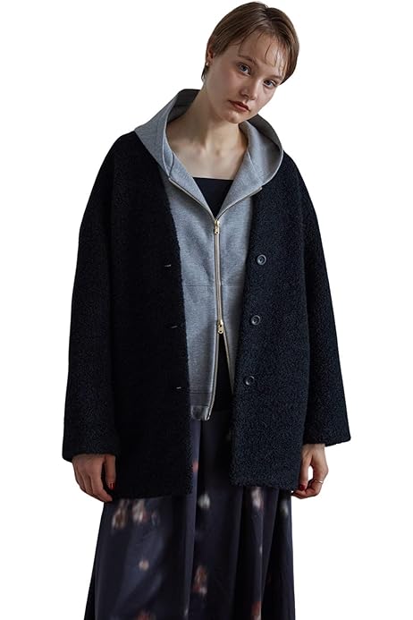 Amazon.co.jp: [ケービーエフ] ジャケット コート コクーンミドル 