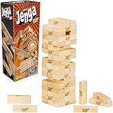 Hasbro Gaming Classic Jenga; Genuine Hardwood Blocks; Stacking Tower Game for Children Aged 6 and Up, 1 or More Players