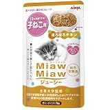 ミャウミャウ (MiawMiaw) ジューシー 子ねこ用 ほろほろチキン 子猫用 総合栄養食 70g×24個 (まとめ買い)