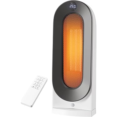 ❤️お値下げ中❤️【新品】セラミックファンヒーター　eco　首振り電気ヒーター セラミックファンヒーター 人感センサー付き 温度調節可能 首振り