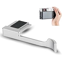 JJC 金属 サムグリップ サムレスト Fujifilm Fuji X100VI X100V X100F X-E4 X-E3 カメラ適用 装着簡単 カメラホールド感を高める 銀