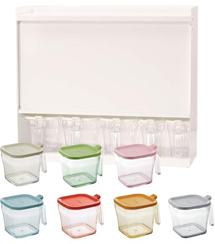 Amazon｜川口工器 スパイスラック ホワイト (5杯) 日本製 18755