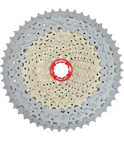Amazon | SunRace CM983 11-46T 9 Speed Wide Ratio Cassette, Silver