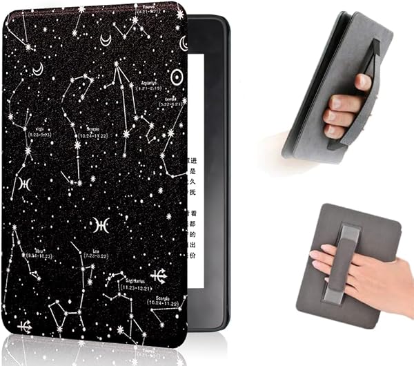 COCFOOKIWカバー for 6インチKindle Paperwhite第5/6/7世代 (2012/2013/2015年発売)、ファッションケースもハンドストラップと自動スリープ/ウェイク機能付き(モデルEY21、DP75SDI) - 1