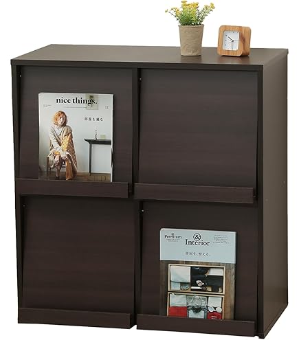 Amazon｜ディノス 本棚 ラック シェルフ 積み重ねOKマガレコ