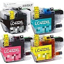 Amazon.co.jp: バウストア Brother LC412XL-4PK 染料 互換インク