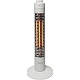 TEKNOS スリムハロゲンヒーター300W コードフック付 PH-319 ホワイト