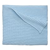 Elegant Baby Ribbed Blanket, Blue, 36" X 45" by Elegant Baby [並行輸入品]