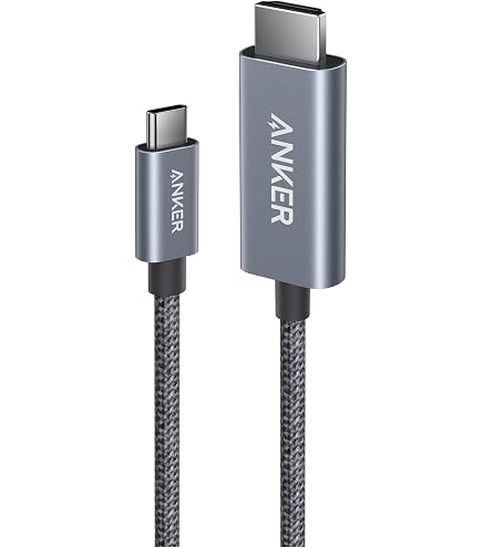 Amazon | Anker 高耐久ナイロン USB-C & HDMI ケーブル (1.8m ブラック