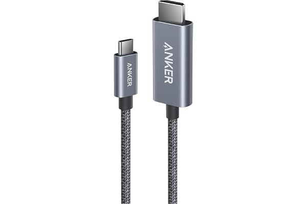 Anker Nano USB-C & HDMI ケーブル (4K 60Hz, 高耐久ナイロン) 1.8m HDR対応, 安定接続 iPhone 16 / 15 MacBook Air Pro iPad Pro/Air 他対応