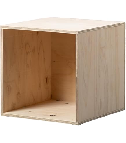 Amazon｜イエノLabo. レコードボックス70 ナチュラル 完成品 木製