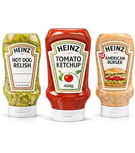 Amazon.co.jp: ハインツ（HEINZ）逆さボトル ケチャップ ＆ イエロー