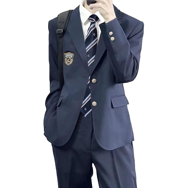 Amazon.co.jp: [AOTYP] スクール 制服 ジャケット ワッペン 男子高生