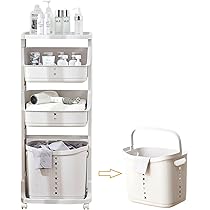 Amazon｜seacall ランドリーバスケット 4段 隙間収納 ランドリーワゴン