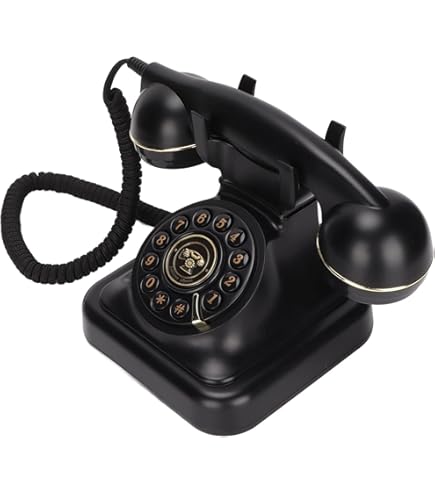 Amazon | レトロ電話 電話機 多機能プラスチック伝統電話 装飾電話機  