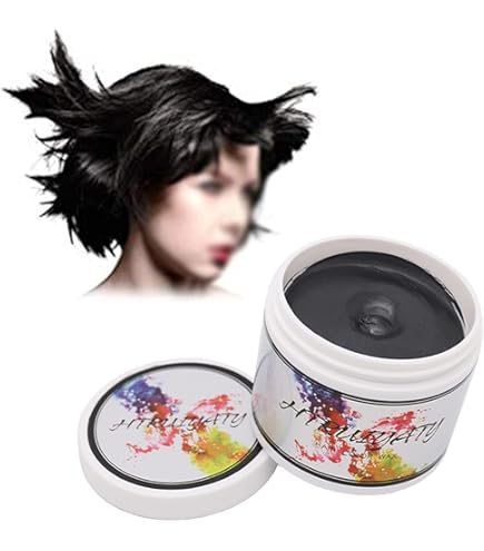 Amazon | HaiolorProブラック一時的カラーワックスォッシャブル男女