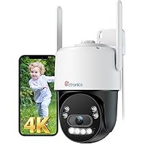 Amazon.co.jp: Ctronics 4K 防犯カメラ 屋外 金属製 AI人/車/ペット