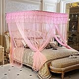 royal-釣りロッドTelescopic Mosquito Net three-door Singleダブル暗号化Thickeningステンレススチールブラケット 1.5m (5 feet) bed