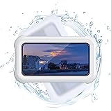 【貼り付けシール3枚付き 伸縮式】お風呂 スマホ 防水 ケース 壁 卓上 Lamicall : 強力粘着 360度 回転 スマホスタンド 高透過率 壁掛け 風呂 ぼうすい カバー ホルダー すまほ アイフォン アイホン 携帯 けいたい iPhone 