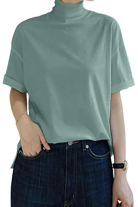 希少品] メタファイブ タートルネックカットソーMサイズ