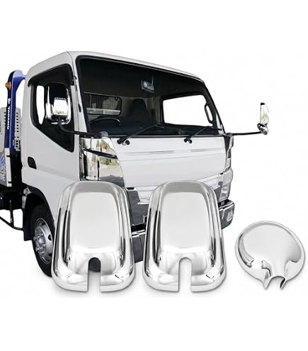 Amazon | 三菱 ふそう 新型 20 キャンター メッキ ミラーカバー 3点 Amazon | 三菱 ふそう 新型 20 キャンター メッキ ミラーカバー 3点