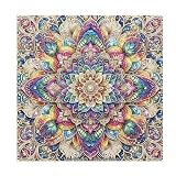 JISHSHAY ダイヤモンドアート キット 30x30cm ダイヤモンドアート 曼荼羅 人気 ビーズアート 初心者 手芸キット 5D ダイヤモンドアート 花 絵画キット 手作りキット 大人向け DIY 全面貼り付けタイプ 趣味 キット 芸術品