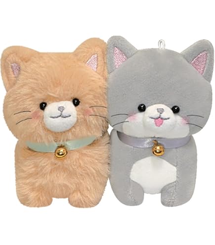 ぬいぐるみ・マスコット 2個セット グレー Amazon.co.jp: マスコット キーホルダー[ニコぬい ペア