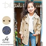 (エマーブル) AIMABLE花柄プリントトレンチコート/春 120 ベージュ