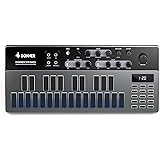 Donner シンセサイザー Essential B1 アナログ ベース シーケンサー 128パターン LEDスクリーン MIDI IN/OUT端子搭載 バックライト USB式 音楽制作 日本語説明書付