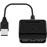 OSTENT USB アダプター コンバータ ケーブルコード Sony PS1 PS2 有線コントローラー ゲームパッド ジョイスティックから PC ラップトップへ