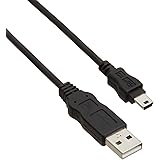 エレコム USBケーブル 【miniB】 USB2.0 (USB A オス to miniB オス) RoHS指令準拠 1m ブラック USB-ECOM510