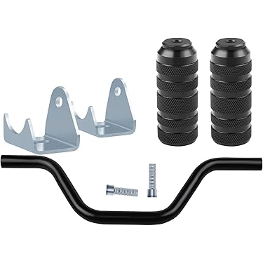 フット AKTIML(小さな店) アルミ合金オートバイリアセットフットレスト